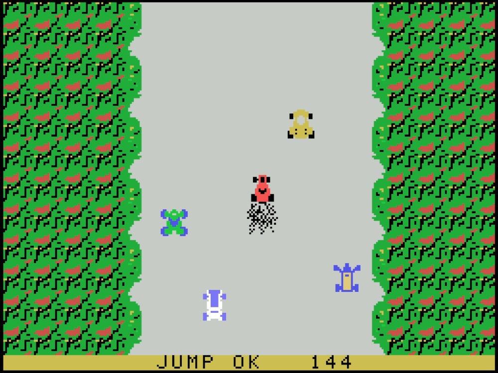 Gameplay of Bump 'N' Jump for Colecovision